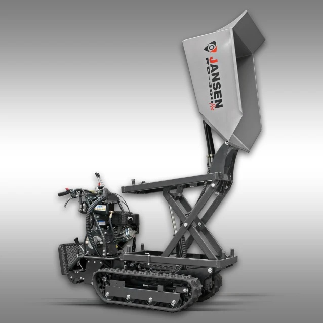 Hydrauliczny wywrot w wozidle gąsienicowym Jansen RD-300PRO